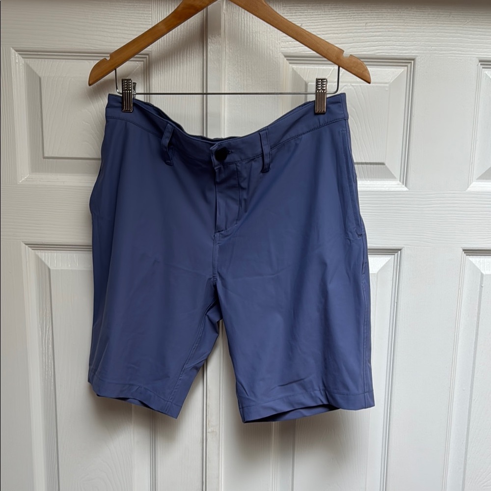 Zella Blue Flat Front Shorts Casual Style